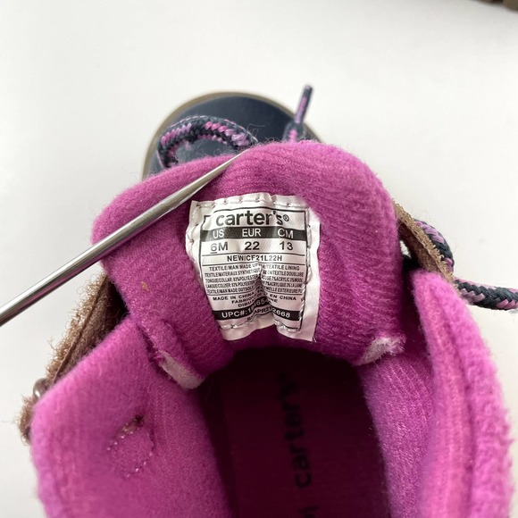 Carter’s Toddler Duck Boots in Navy Blue and Pink Size 6 Months - Picture 10 of 10